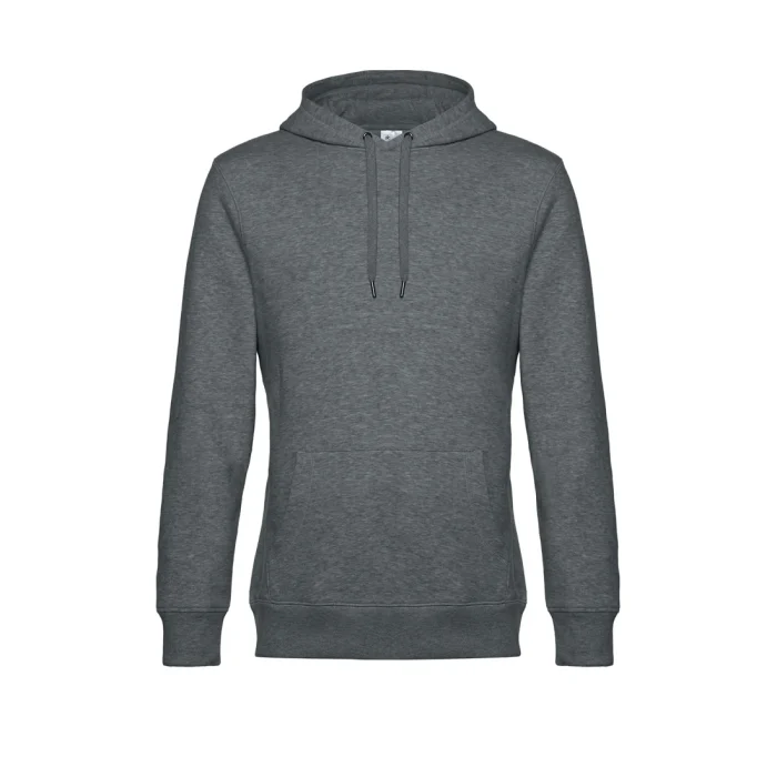 Dunkelgrau meliert Classic Crew Abschluss Hoodie – Bild 18