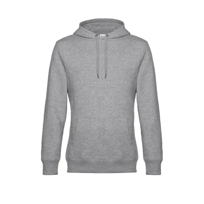 Grau meliert Classic Crew Abschluss Hoodie – Bild 15