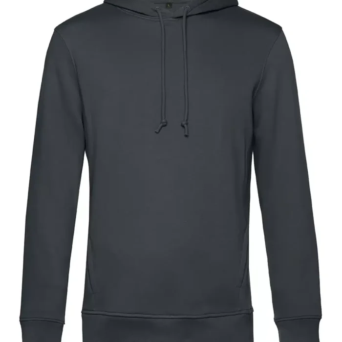 P_WU33B_inspire-hooded_asphalt_front Bio Crew Abschluss Hoodie – Bild 27