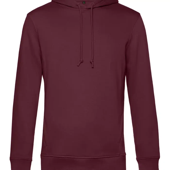 P_WU33B_inspire-hooded_burgundy_front Bio Crew Abschluss Hoodie – Bild 25