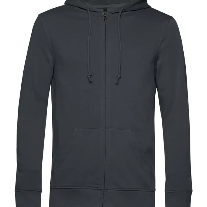 P_WU35B_inspire-zipped-hood_asphalt_front Bio Crew Abschluss Zip – Bild 18