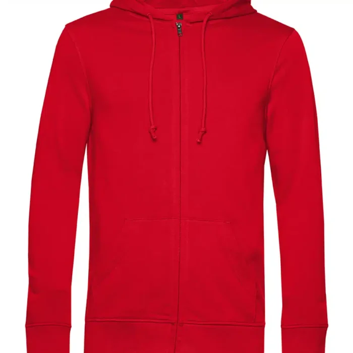 P_WU35B_inspire-zipped-hood_red_front Bio Crew Abschluss Zip – Bild 13