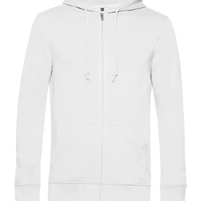 P_WU35B_inspire-zipped-hood_white_front Bio Crew Abschluss Zip – Bild 9
