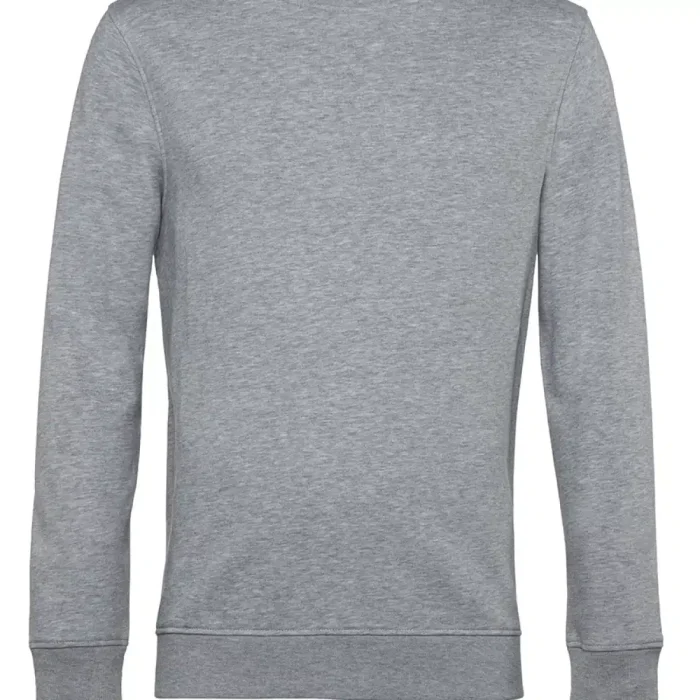 meliert hellgrau Bio Crew Abschluss Sweatshirt – Bild 14