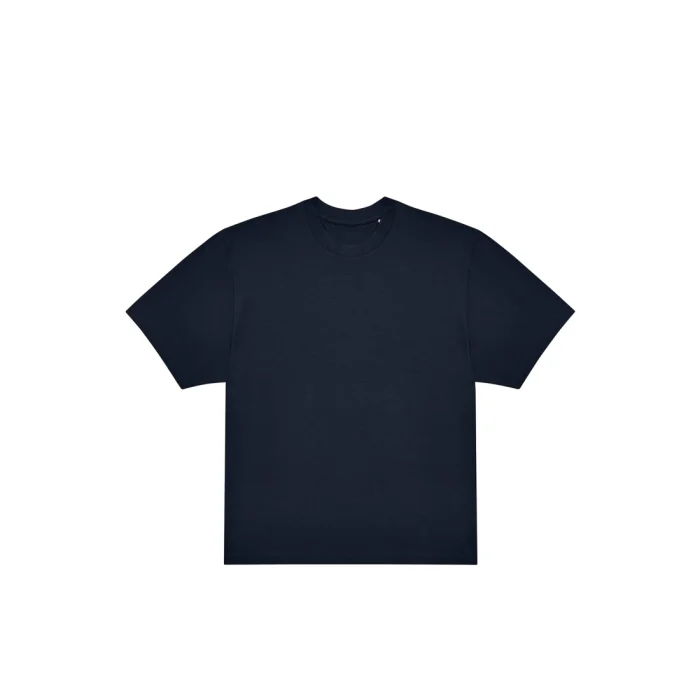 navy Oversize Shirt Crew Abschluss T-Shirt – Bild 8
