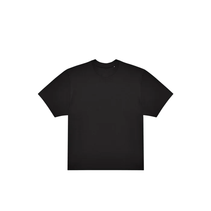 schwarz Oversize Shirt Crew Abschluss T-Shirt – Bild 10