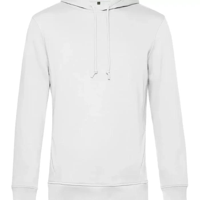 weiß Bio Crew Abschluss Hoodie – Bild 8